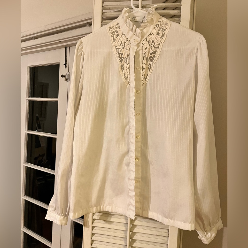 Antique White Button Down